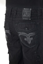 Rock Revival Black Cargo Shorts (1)